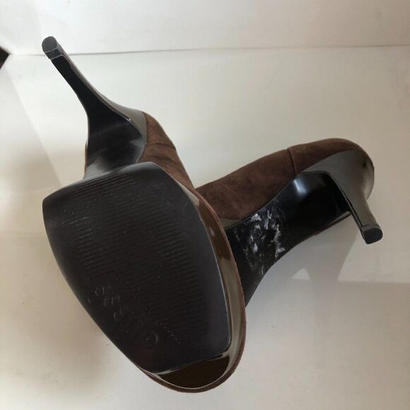 Guess Shirah Women's Brown Suede Heels Platform Pumps Size 7.5 - Picture 6 of 6